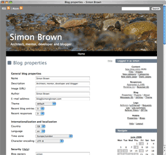 Blog properties